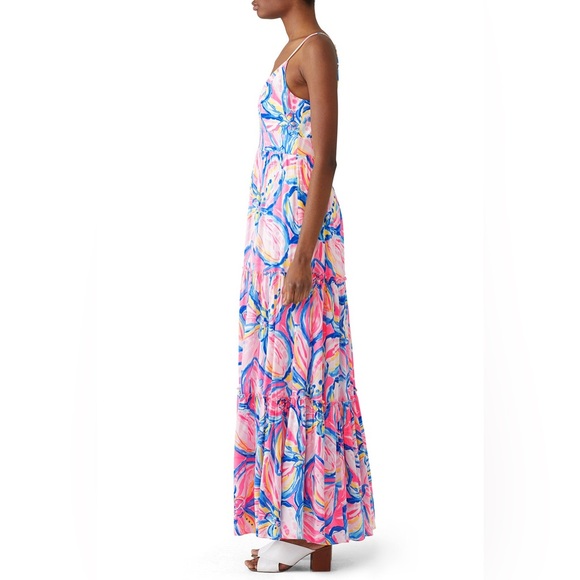 EUC size 10 Lilly Pulitzer Melody maxi dress - Picture 4 of 8
